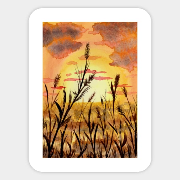 Autumn Wheat Sticker by ZeichenbloQ